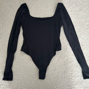 Lululemon Black Long Sleeve Bodysuit